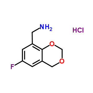 (6-氟-4H-1,3-苯并二噁英-8-基)甲胺鹽酸鹽結(jié)構(gòu)式_859833-12-8結(jié)構(gòu)式