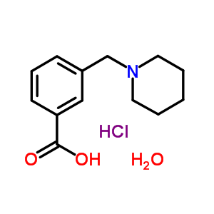 3-(Piperidin-1-ylmethyl)benzoic acid hydrochloride hemihydrateStructure,863991-96-2Structure 3-(Piperidin-1-ylmethyl)benzoic acid hydrochloride hemihydrate Structure,863991-96-2Structure