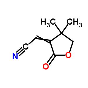 (E)-(9CI)-(二氫-4,4-二甲基-2-氧代-3(2H)-呋喃)-乙腈結(jié)構(gòu)式_86453-70-5結(jié)構(gòu)式