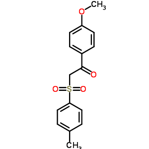 1-(4-甲氧基苯基)-2-[(4-甲基苯基)磺?；鵠-1-乙酮結(jié)構(gòu)式_86516-51-0結(jié)構(gòu)式