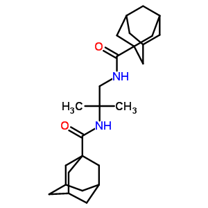 N-[1-(金剛烷-1-羰基氨基)-2-甲基-丙烷-2-基]金剛烷-1-羧酰胺結(jié)構(gòu)式_86583-05-3結(jié)構(gòu)式