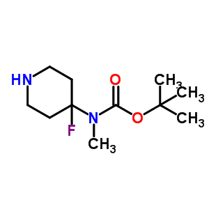 Tert-butyl (4-fluoropiperidin-4-yl)methylcarbamateStructure,871022-62-7Structure Tert-butyl (4-fluoropiperidin-4-yl)methylcarbamate Structure,871022-62-7Structure