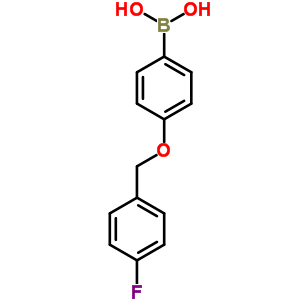 4-(4-氟芐氧基)苯硼酸結構式_871125-82-5結構式