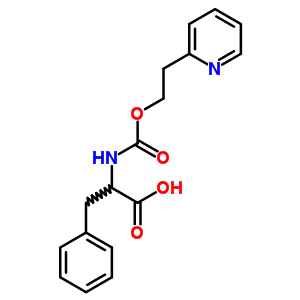 3-苯基-2-(2-吡啶-2-基乙氧基羰基氨基)丙酸結(jié)構(gòu)式_87136-59-2結(jié)構(gòu)式