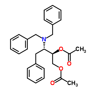 (2R,3s)-o,o-diacetyl-3-dibenzylamino-4-phenylbutane-1,2-diolStructure,871948-89-9Structure (2R,3s)-o,o-diacetyl-3-dibenzylamino-4-phenylbutane-1,2-diol Structure,871948-89-9Structure