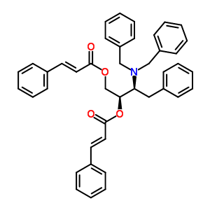 (2R,3s)-o,o-dicinamoyl-3-dibenzylamino-4-phenylbutane-1,2-diolStructure,871948-90-2Structure (2R,3s)-o,o-dicinamoyl-3-dibenzylamino-4-phenylbutane-1,2-diol Structure,871948-90-2Structure