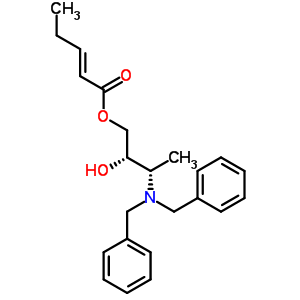 (2S,3s)-3-(dibenzylamino)-2-hydroxybutyl (2e)-2-pentenoateStructure,871948-97-9Structure (2S,3s)-3-(dibenzylamino)-2-hydroxybutyl (2e)-2-pentenoate Structure,871948-97-9Structure