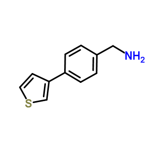 (4-噻吩-3-基苯基)甲胺結(jié)構(gòu)式_876317-18-9結(jié)構(gòu)式