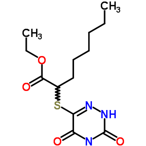2-[(3,5-二氧代-2H-1,2,4-噻嗪-6-基)磺酰基]辛酸乙酯結(jié)構(gòu)式_87733-47-9結(jié)構(gòu)式