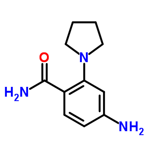 4-Amino-2-pyrrolidin-1-yl-benzamideStructure,878620-22-5Structure 4-Amino-2-pyrrolidin-1-yl-benzamide Structure,878620-22-5Structure