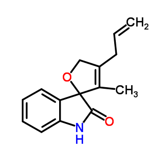 3-甲基-4-(2-丙烯基)-螺[呋喃-2(5h),3-[3h]吲哚]-2(1h)-酮結(jié)構(gòu)式_882041-52-3結(jié)構(gòu)式