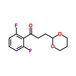 2,6-Difluoro-3-(1,3-dioxan-2-yl)-propiophenoneStructure,884504-27-2Structure 2,6-Difluoro-3-(1,3-dioxan-2-yl)-propiophenone Structure,884504-27-2Structure