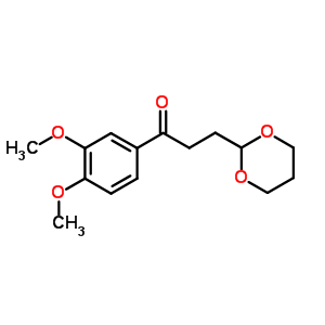 3,4-Dimethoxy-3-(1,3-dioxan-2-yl)-propiophenoneStructure,884504-43-2Structure 3,4-Dimethoxy-3-(1,3-dioxan-2-yl)-propiophenone Structure,884504-43-2Structure