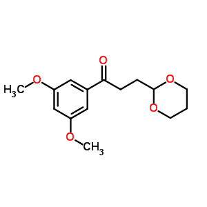 3,5-Dimethoxy-3-(1,3-dioxan-2-yl)-propiophenoneStructure,884504-44-3Structure 3,5-Dimethoxy-3-(1,3-dioxan-2-yl)-propiophenone Structure,884504-44-3Structure