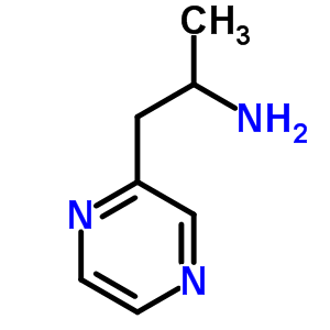 1-甲基-2-吡嗪-2-乙胺結(jié)構(gòu)式_885275-33-2結(jié)構(gòu)式