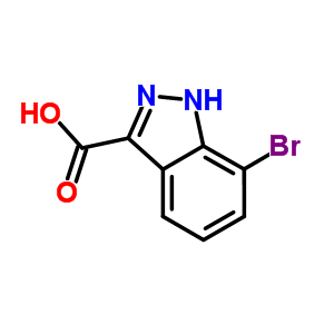 7-Bromo-1h-indazole-3-carboxylic acidStructure,885520-18-3Structure 7-Bromo-1h-indazole-3-carboxylic acid Structure,885520-18-3Structure