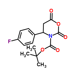 4-(4-氟-苯基)-2,6-二氧代-[1,3]噁嗪烷-3-羧酸叔丁酯結(jié)構(gòu)式_886362-60-3結(jié)構(gòu)式