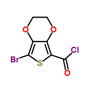 7-溴-2,3-二氫噻吩并[3,4-b][1,4]二噁英-5-羰酰氯結構式_886851-53-2結構式