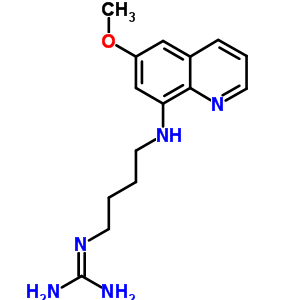 N-[4-[(6-甲氧基-8-喹啉)氨基]丁基]-胍結構式_88755-57-1結構式