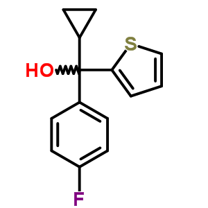 2-Thiophenemethanol, a-cyclopropyl-a-(4-fluorophenyl)-Structure,88858-94-0Structure 2-Thiophenemethanol, a-cyclopropyl-a-(4-fluorophenyl)- Structure,88858-94-0Structure