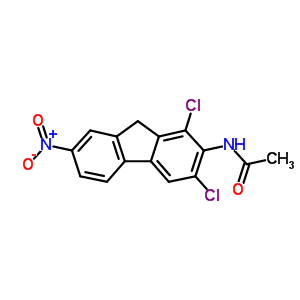Acetamide, n-(1,3-dichloro-7-nitro-9h-fluoren-2-yl)-Structure,899-87-6Structure Acetamide, n-(1,3-dichloro-7-nitro-9h-fluoren-2-yl)- Structure,899-87-6Structure