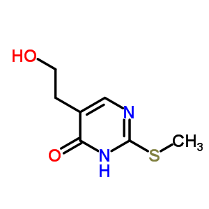 5-(2-Hydroxyethyl)-2-methylsulfanyl-3h-pyrimidin-4-oneStructure,89943-45-3Structure 5-(2-Hydroxyethyl)-2-methylsulfanyl-3h-pyrimidin-4-one Structure,89943-45-3Structure