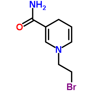 1-(2-溴乙基)-1,4-二氫-3-吡啶羧酰胺結(jié)構(gòu)式_90002-51-0結(jié)構(gòu)式