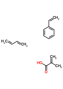 2-Methyl-2-propenoic acid polymer with 1,3-butadiene and ethenylbenzeneStructure,9010-93-9Structure 2-Methyl-2-propenoic acid polymer with 1,3-butadiene and ethenylbenzene Structure,9010-93-9Structure