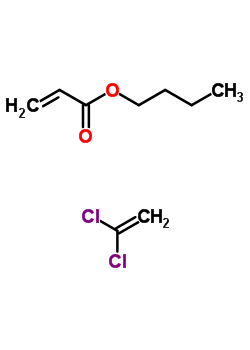 2-Propenoic acid, butyl ester, polymer with 1,1-dichloroetheneStructure,9011-09-0Structure 2-Propenoic acid, butyl ester, polymer with 1,1-dichloroethene Structure,9011-09-0Structure