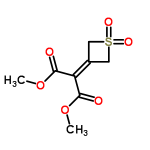 Dimethyl 2-(1,1-dioxothietan-3-ylidene)propanedioateStructure,90344-91-5Structure Dimethyl 2-(1,1-dioxothietan-3-ylidene)propanedioate Structure,90344-91-5Structure