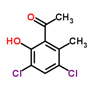 Ethanone,1-(3,5-dichloro-2-hydroxy-6-methylphenyl)-Structure,90348-61-1Structure Ethanone,1-(3,5-dichloro-2-hydroxy-6-methylphenyl)- Structure,90348-61-1Structure