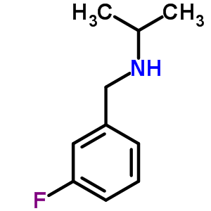 (3-氟-芐基)-異丙基-胺結(jié)構(gòu)式_90389-87-0結(jié)構(gòu)式