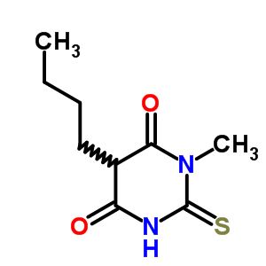 4,6(1H,5h)-pyrimidinedione, 5-butyldihydro-1-methyl-2-thioxo-Structure,90565-95-0Structure 4,6(1H,5h)-pyrimidinedione, 5-butyldihydro-1-methyl-2-thioxo- Structure,90565-95-0Structure