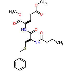 2-[[3-芐基磺?；?2-(丁酰基氨基)丙?；鵠氨基]戊二酸二甲酯結(jié)構(gòu)式_90709-68-5結(jié)構(gòu)式