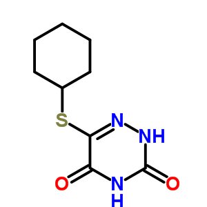 6-Cyclohexylsulfanyl-2h-1,2,4-triazine-3,5-dioneStructure,90792-89-5Structure 6-Cyclohexylsulfanyl-2h-1,2,4-triazine-3,5-dione Structure,90792-89-5Structure