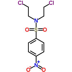 N,N-雙(2-氯乙基)-4-硝基-苯磺酰胺結(jié)構(gòu)式_90876-33-8結(jié)構(gòu)式