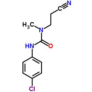 Urea,n-(4-chlorophenyl)-n-(2-cyanoethyl)-n-methyl-Structure,91090-02-7Structure Urea,n-(4-chlorophenyl)-n-(2-cyanoethyl)-n-methyl- Structure,91090-02-7Structure