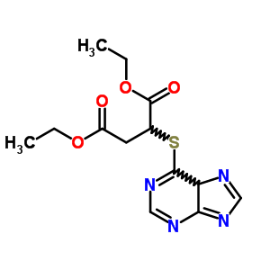 2-(9H-嘌呤-6-基硫代)-丁二酸 1,4-二乙酯結(jié)構(gòu)式_91141-73-0結(jié)構(gòu)式