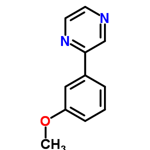 2-(3-甲氧基苯基)-吡嗪結(jié)構(gòu)式_912771-38-1結(jié)構(gòu)式