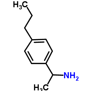 1-(4-丙基苯基)乙胺結(jié)構(gòu)式_91339-01-4結(jié)構(gòu)式