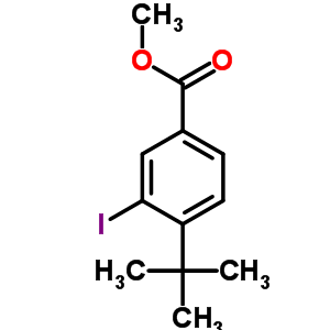 4-叔丁基-3-碘苯甲酸甲酯結(jié)構(gòu)式_91639-30-4結(jié)構(gòu)式