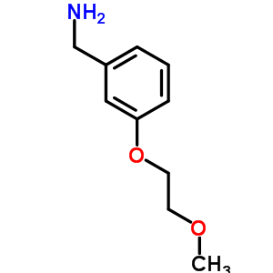 3-(2-甲氧基-乙氧基)-芐胺結(jié)構(gòu)式_919016-97-0結(jié)構(gòu)式