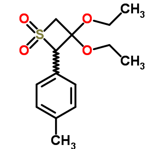 3,3-Diethoxy-2-(4-methylphenyl)thietane 1,1-dioxideStructure,92301-94-5Structure 3,3-Diethoxy-2-(4-methylphenyl)thietane 1,1-dioxide Structure,92301-94-5Structure