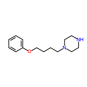 1-(4-苯氧基丁基)哌嗪結(jié)構(gòu)式_92493-11-3結(jié)構(gòu)式