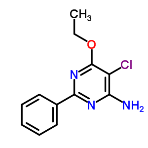 5-Chloro-6-ethoxy-2-phenyl-pyrimidin-4-amineStructure,92577-10-1Structure 5-Chloro-6-ethoxy-2-phenyl-pyrimidin-4-amine Structure,92577-10-1Structure