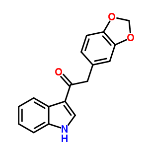 Ethanone,2-(1,3-benzodioxol-5-yl)-1-(1h-indol-3-yl)-Structure,93325-40-7Structure Ethanone,2-(1,3-benzodioxol-5-yl)-1-(1h-indol-3-yl)- Structure,93325-40-7Structure