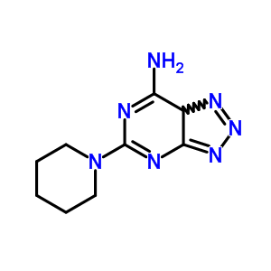 5-(1-哌啶基)-3H-1,2,3-噻唑并[4,5-d]嘧啶-7-胺結(jié)構(gòu)式_93606-27-0結(jié)構(gòu)式