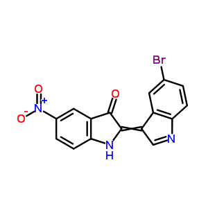 2-(5-Bromoindol-3-ylidene)-5-nitro-1h-indol-3-oneStructure,94028-68-9Structure 2-(5-Bromoindol-3-ylidene)-5-nitro-1h-indol-3-one Structure,94028-68-9Structure