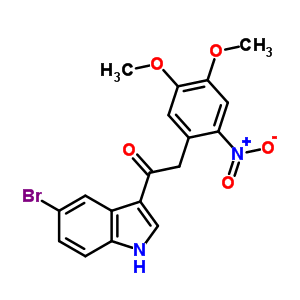 Ethanone,1-(5-bromo-1h-indol-3-yl)-2-(4,5-dimethoxy-2-nitrophenyl)-Structure,94331-81-4Structure Ethanone,1-(5-bromo-1h-indol-3-yl)-2-(4,5-dimethoxy-2-nitrophenyl)- Structure,94331-81-4Structure