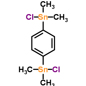 Stannane, 1, 4-phenylenebis[chlorodimethyl-Structure,94582-13-5Structure Stannane, 1, 4-phenylenebis[chlorodimethyl- Structure,94582-13-5Structure